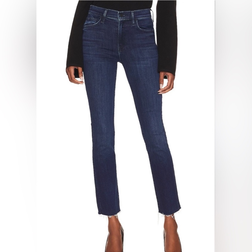 MOTHER Denim Jeans The Rascal Ankle Snippet Coffee, Tea, or Me? Wash Size 28